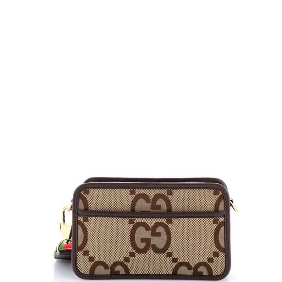 Gucci Camera Bag Jumbo Gg Canvas Mini #203110G12B
